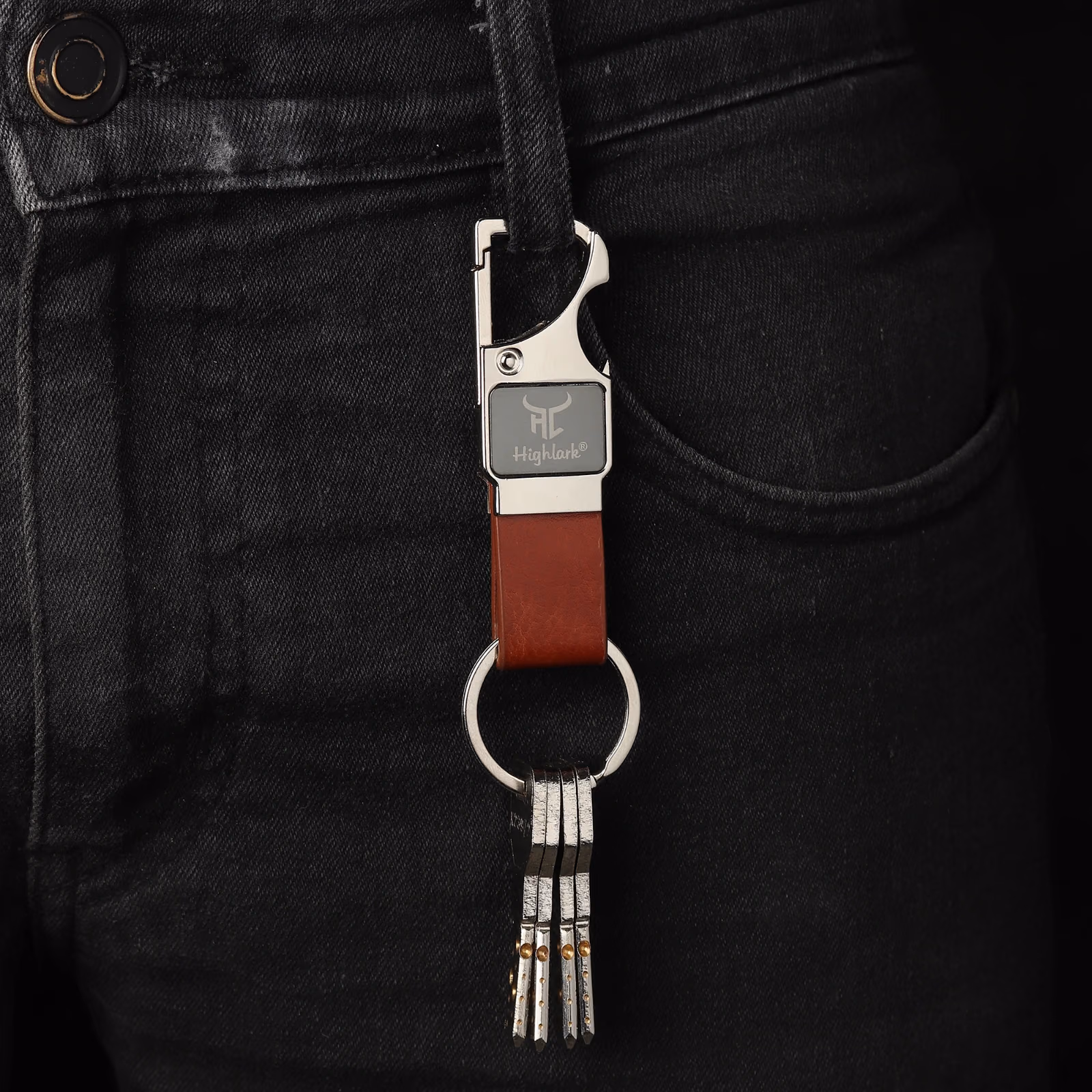 Highlark Keychain for Men & Women | Car & Bike Key Ring Holder | Rust-Resistant Metal Hook | Durable Gift Keychain 5