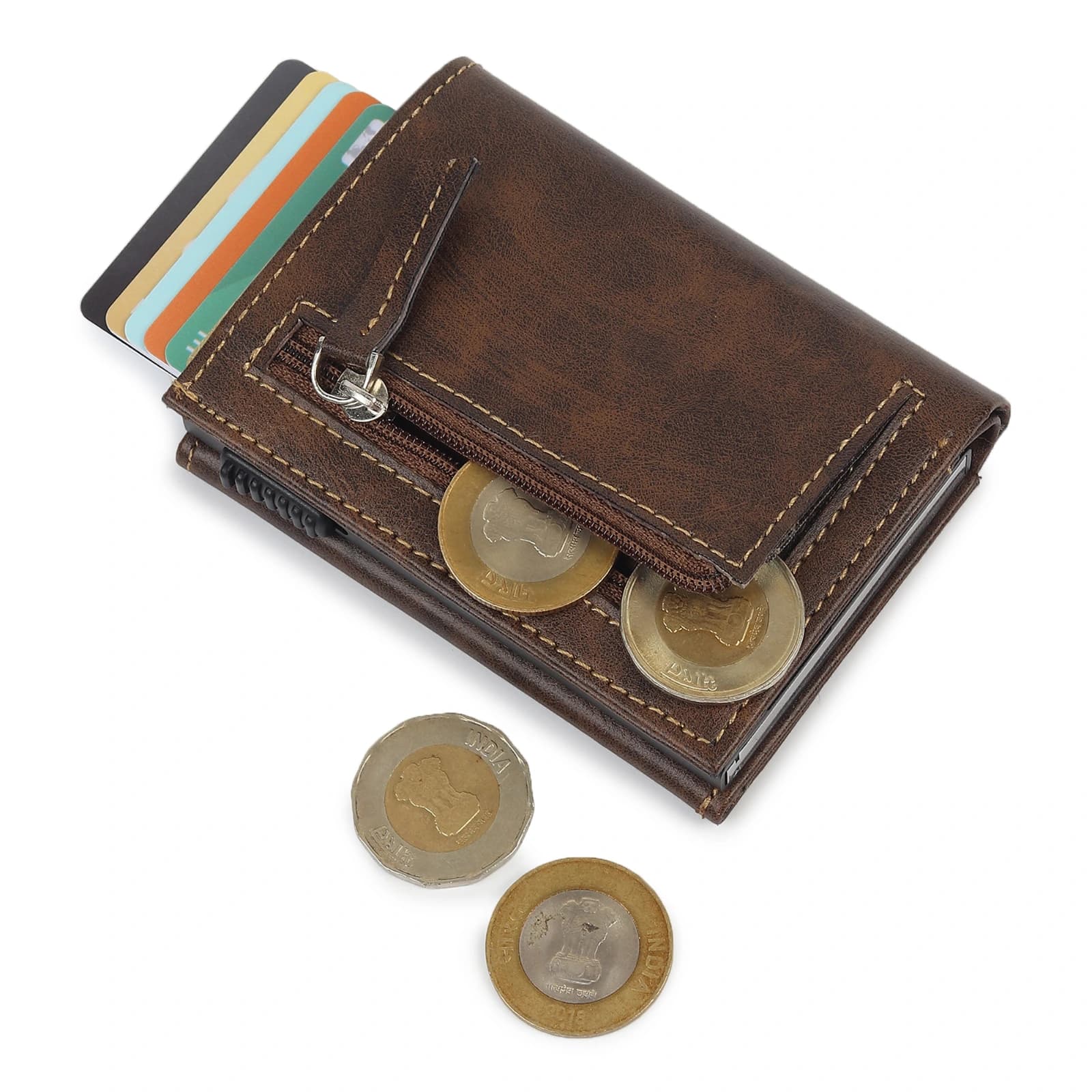 Highlark Elite Pro SlideX Pop-Up Wallet for Men | RFID Aluminum Card Holder | Holds 11 Cards | Coin Pocket 8