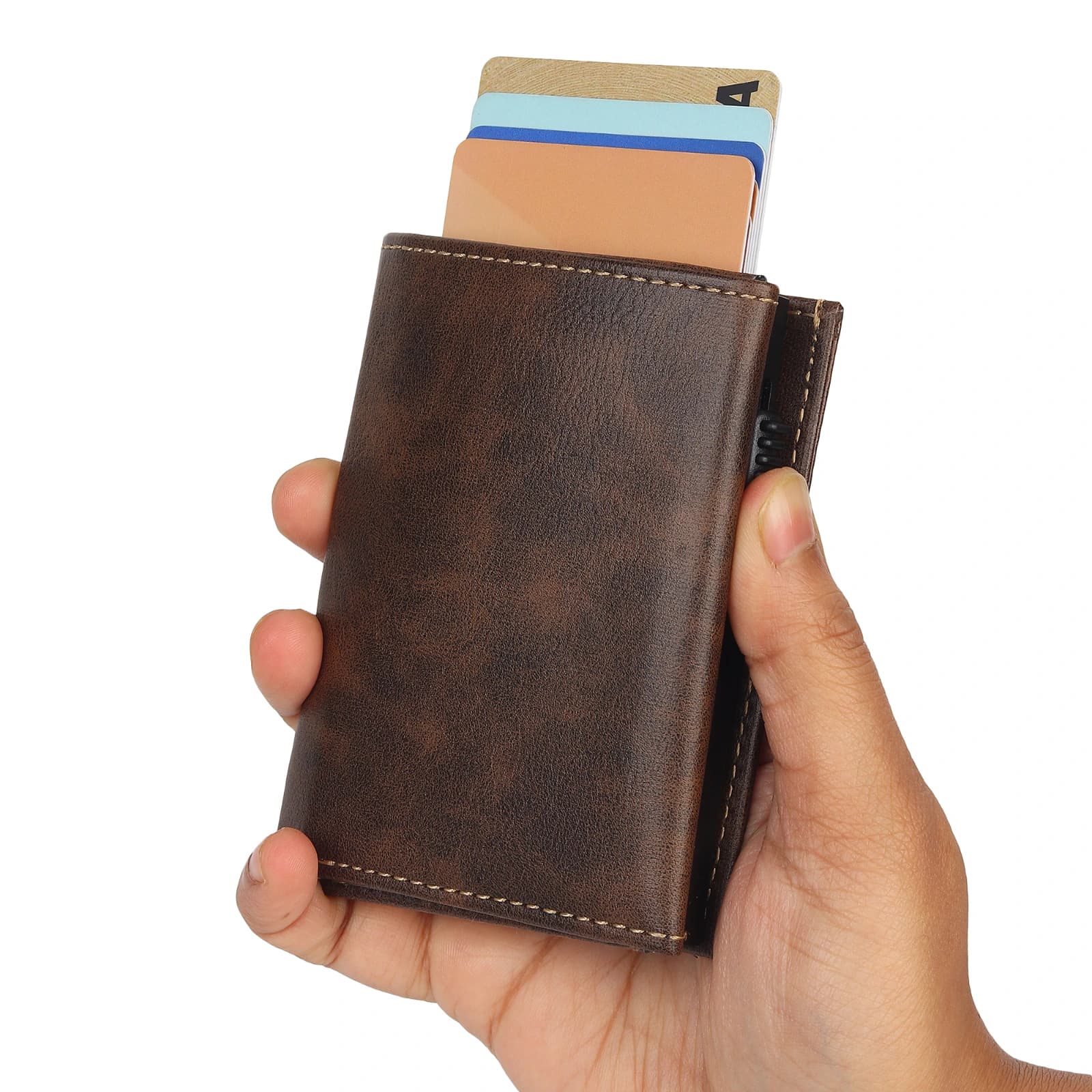 Highlark Elite Pro SlideX Pop-Up Wallet for Men | RFID Aluminum Card Holder | Holds 11 Cards | Coin Pocket 1