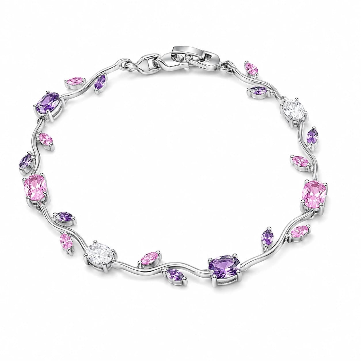 Crystallix Fashion Bracelet for Women | Premium Floral Bracelet | Lightweight & Skin-Friendly | Elegant Jewelry Gift for Women & Girls 1